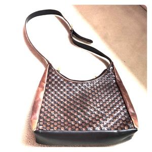 Cee Klein Woven Leather Shoulder Bag